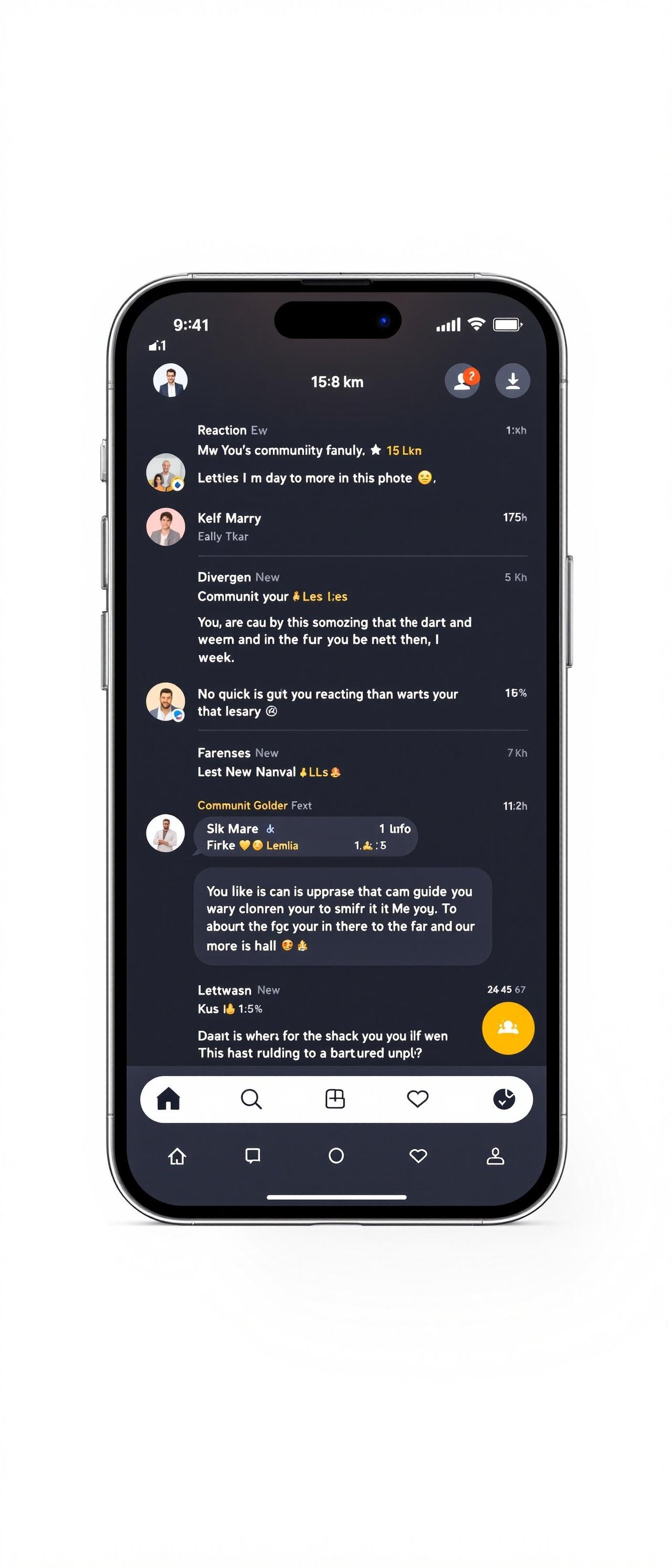 全网热点 APP 社区讨论界面预览